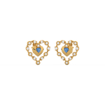 Load image into Gallery viewer, Connected Hearts Lab Grown Diamond Studs By Stefee Jewels