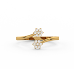 Load image into Gallery viewer, Curled Flower Lab Grown Diamond Ring by Stefee Jewels