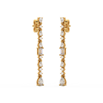 Load image into Gallery viewer, Diamond Fringe Earrings Studs By Stefee Jewels