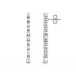 Load image into Gallery viewer, Diamond Fringe Earrings Studs By Stefee Jewels