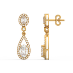 Load image into Gallery viewer, Brilliant Cut Lab Grown Diamond Halo Earrings By Stefee Jewels