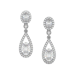 Load image into Gallery viewer, Brilliant Cut Lab Grown Diamond Halo Earrings By Stefee Jewels