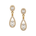 Load image into Gallery viewer, Brilliant Cut Lab Grown Diamond Halo Earrings By Stefee Jewels