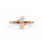 Load image into Gallery viewer, Curled Flower Lab Grown Diamond Ring by Stefee Jewels