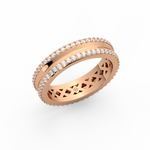 Load image into Gallery viewer, 2 Lab Grown Diamond Bands Ring by Stefee Jewels