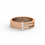 Load image into Gallery viewer, Triple Wave Lab Grown Diamond Ring by Stefee Jewels