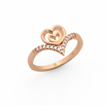 Load image into Gallery viewer, The Heart Lab Grown Diamond Ring by Stefee Jewels