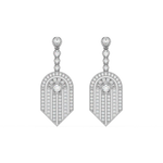 Load image into Gallery viewer, Brilliant Blossoms Lab Grown Diamond Drop Earrings by Stefee Jewels
