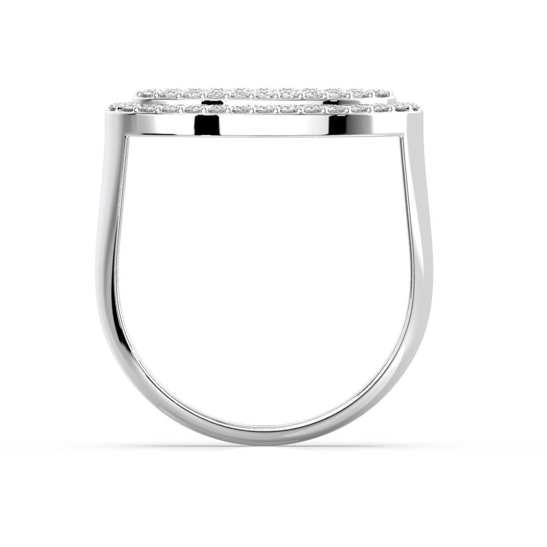 Oval Lab Grown Diamond   Ring by Stefee Jewels