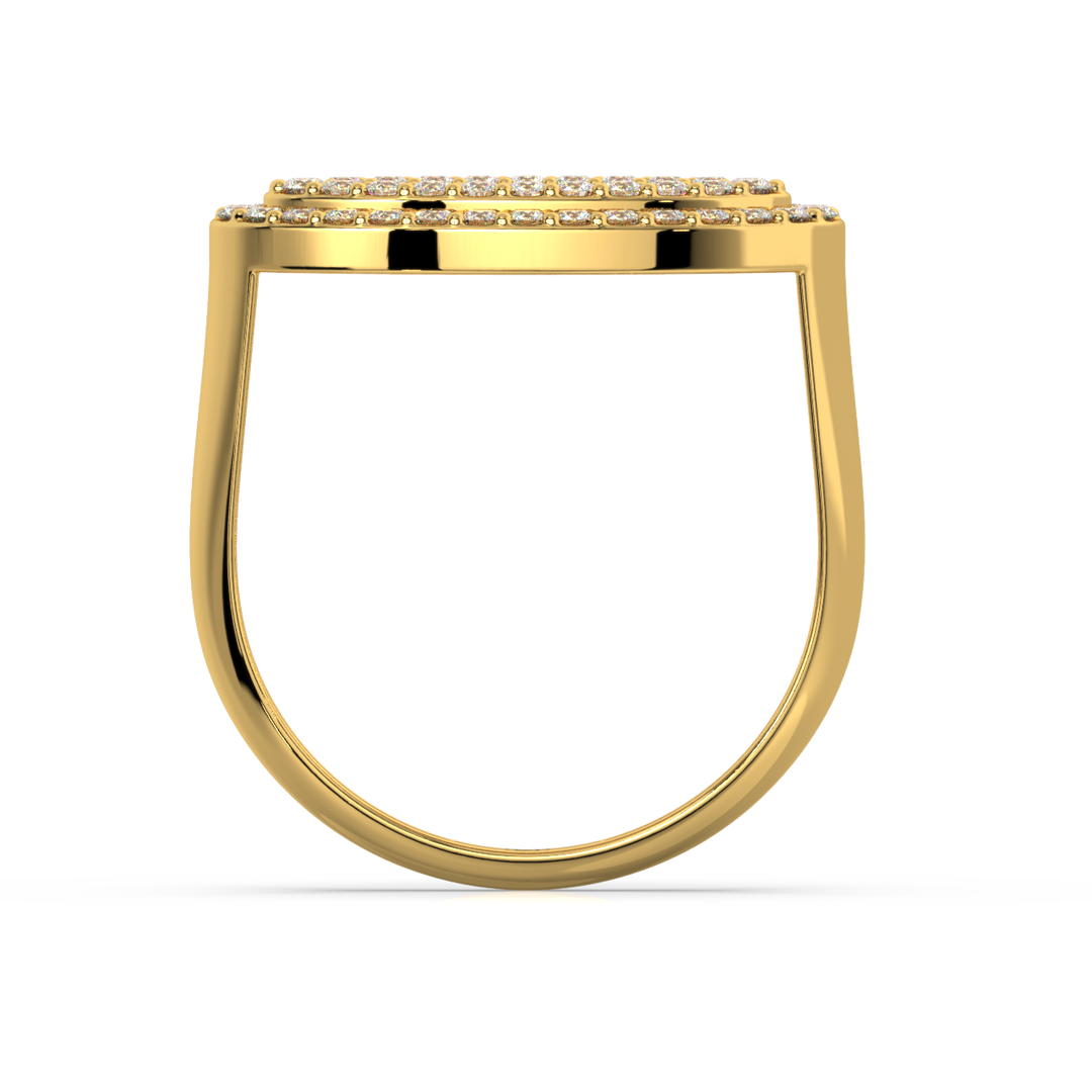 Oval Lab Grown Diamond   Ring by Stefee Jewels