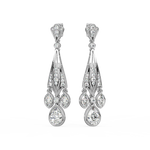 Load image into Gallery viewer, Ambrosia Star Lab Grown Diamond Drop Earrings by Stefee Jewels