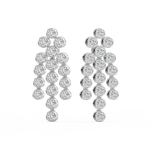 Load image into Gallery viewer, Cluster Dangle Earrings By Stefee Jewels