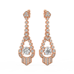 Load image into Gallery viewer, Lab Grown Diamond Halo  Cluster Stud Earrings By Stefee Jewels