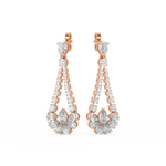 Load image into Gallery viewer, Flora Lab Grown Diamond  Danglers By Stefee Jewels