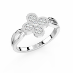 Load image into Gallery viewer, The 4-Leaf Clover Lab Grown Diamond Ring by Stefee Jewels