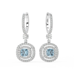 Load image into Gallery viewer, Shine Gem Hoop Earrings By Stefee Jewels