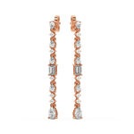 Load image into Gallery viewer, Diamond Fringe Earrings  Studs By Stefee Jewels