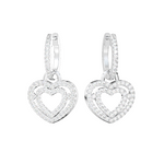 Load image into Gallery viewer, Dual Heart Lab Grown Diamond Drops By Stefee Jewels