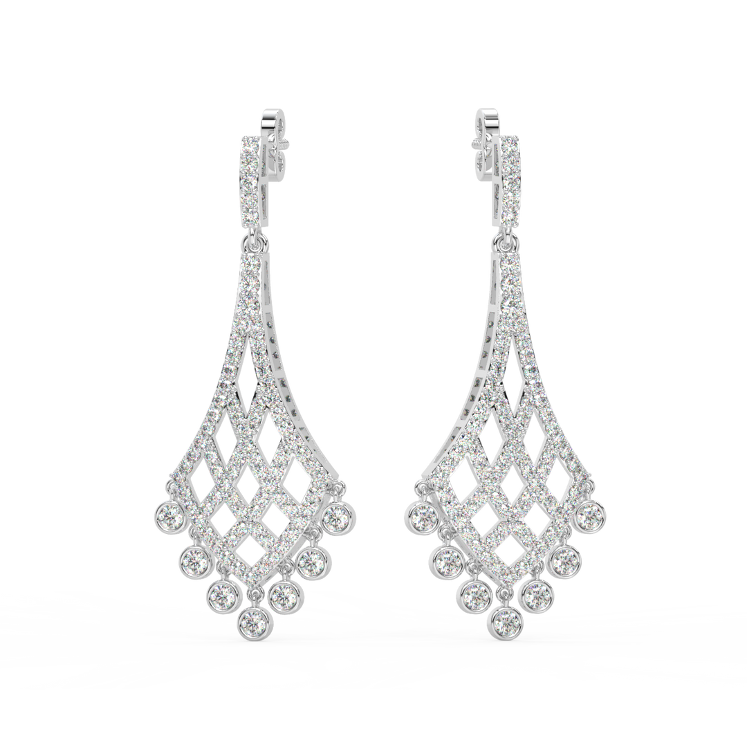 Timeless Sparkle Lab Grown Diamond Drop Earrings by Stefee Jewels