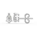 Load image into Gallery viewer, Solitaire Pear Lab Grown Diamond Studs Earrings by Stefee