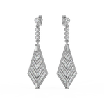 Load image into Gallery viewer, Dazzling Delight Lab Grown Diamond Drop Earrings by Stefee Jewels