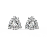 Load image into Gallery viewer, Triangle Fiesta lab Grown Diamond  Pendant Set by Stefee Jewels