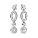 Load image into Gallery viewer, Glamour Droplet Earrings By Stefee Jewels