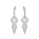 Load image into Gallery viewer, Shining Splendor Lab Grown Diamond Drop Earrings by Stefee Jewels