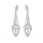 Load image into Gallery viewer, Elegant Chain Lab Grown Diamond Drop Earrings by Stefee Jewels