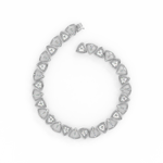 Load image into Gallery viewer, Bold Interlink Lab Grown Diamond Bracelet by Stefee Jewels