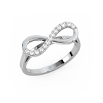 Load image into Gallery viewer, Infinity Lab Grown Diamond Ring by Stefee Jewels