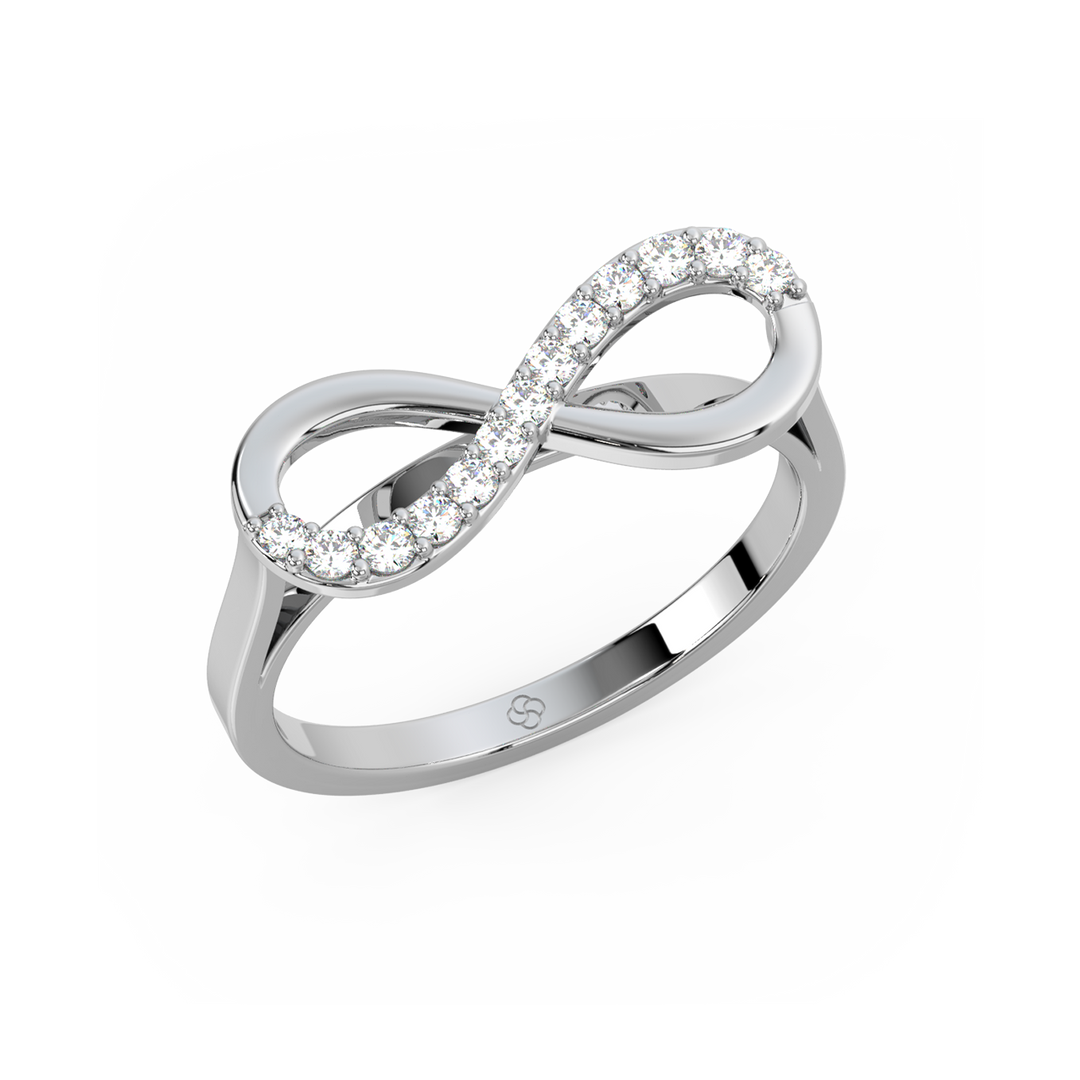 Infinity Lab Grown Diamond Ring by Stefee Jewels