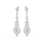 Load image into Gallery viewer, Radiant Twinkle Lab Grown Diamond Drop Earrings by Stefee Jewels