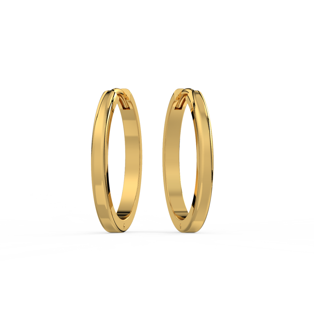 Huggie Hoops Lab Grown Diamond Earrings by Stefee
