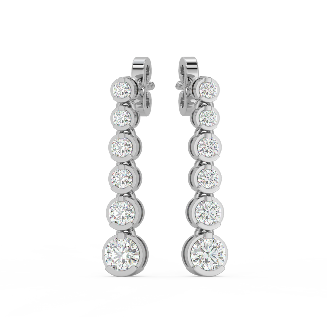 Partywear Traditional Lab Grown Diamond Earrings By Stefee Jewels
