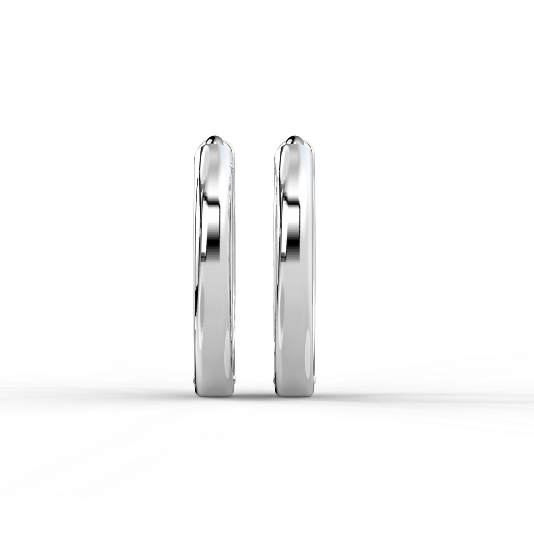 Huggie Hoops Lab Grown Diamond Earrings by Stefee