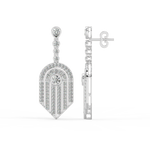 Load image into Gallery viewer, Brilliant Blossoms Lab Grown Diamond Drop Earrings by Stefee Jewels