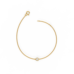 Load image into Gallery viewer, Bezel Set Lab Grown Diamond Bracelet by Stefee