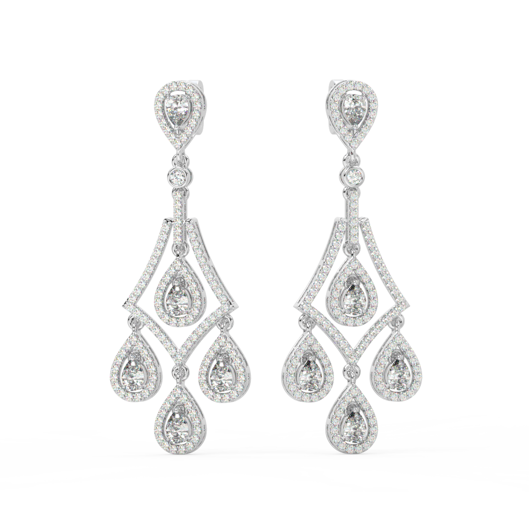 Sparkling Cubic  Lab Grown DiamondStuds By Stefee Jewels