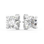 Load image into Gallery viewer, Solitaire Round Lab Grown Diamond Studs Earrings by Stefee