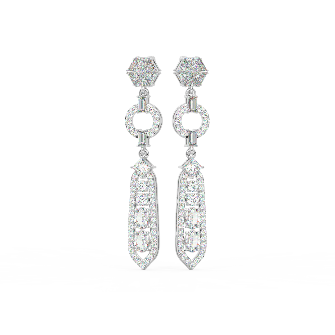 Classic Lab Grown Diamond Starburst Studs By Stefee Jewels
