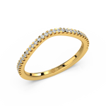 Load image into Gallery viewer, Slight Rippling Round Lab Grown Diamond Ring by Stefee Jewels