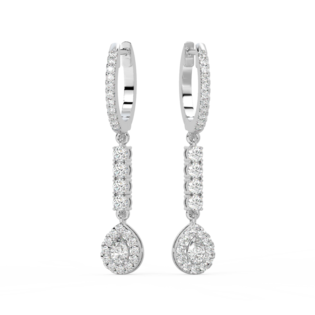 Twinkle Rope  Lab Grown Diamond Drop Earrings By Stefee Jewels