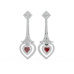 Load image into Gallery viewer, Radiant Loops Lab Grown Diamond Drop Earrings by Stefee Jewels