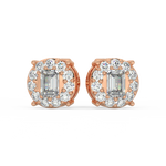 Load image into Gallery viewer, Round cut stud earrings By Stefee Jewels