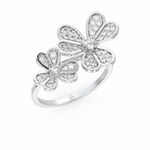Load image into Gallery viewer, Complimenting Flowers Lab Grown Diamond Ring by Stefee Jewels