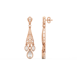 Load image into Gallery viewer, Ambrosia Star Lab Grown Diamond Drop Earrings by Stefee Jewels