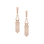 Load image into Gallery viewer, Dazzling Swirls Lab Grown Diamond Drop Earrings by Stefee Jewels