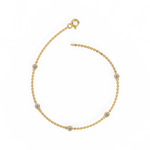Load image into Gallery viewer, Bazel Set 5 Lab Grown Diamond Bracelet by Stefee