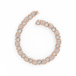 Load image into Gallery viewer, Bold Interlink Lab Grown Diamond Bracelet by Stefee Jewels